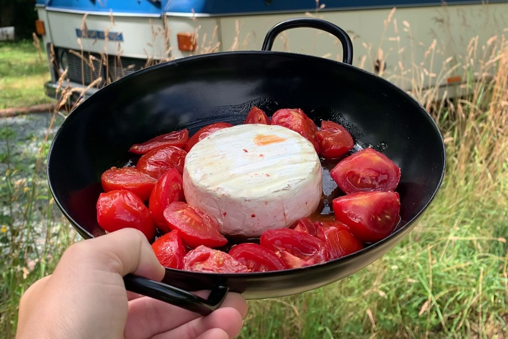 Emaille Pfanne Camping 