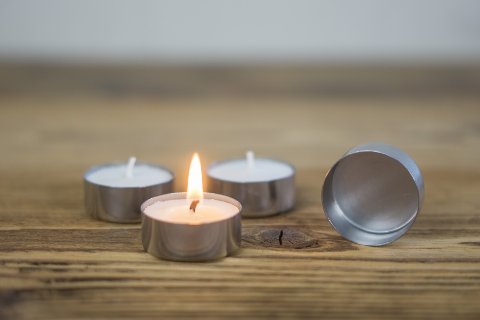 Teelichthalter aus Edelstahl Set
