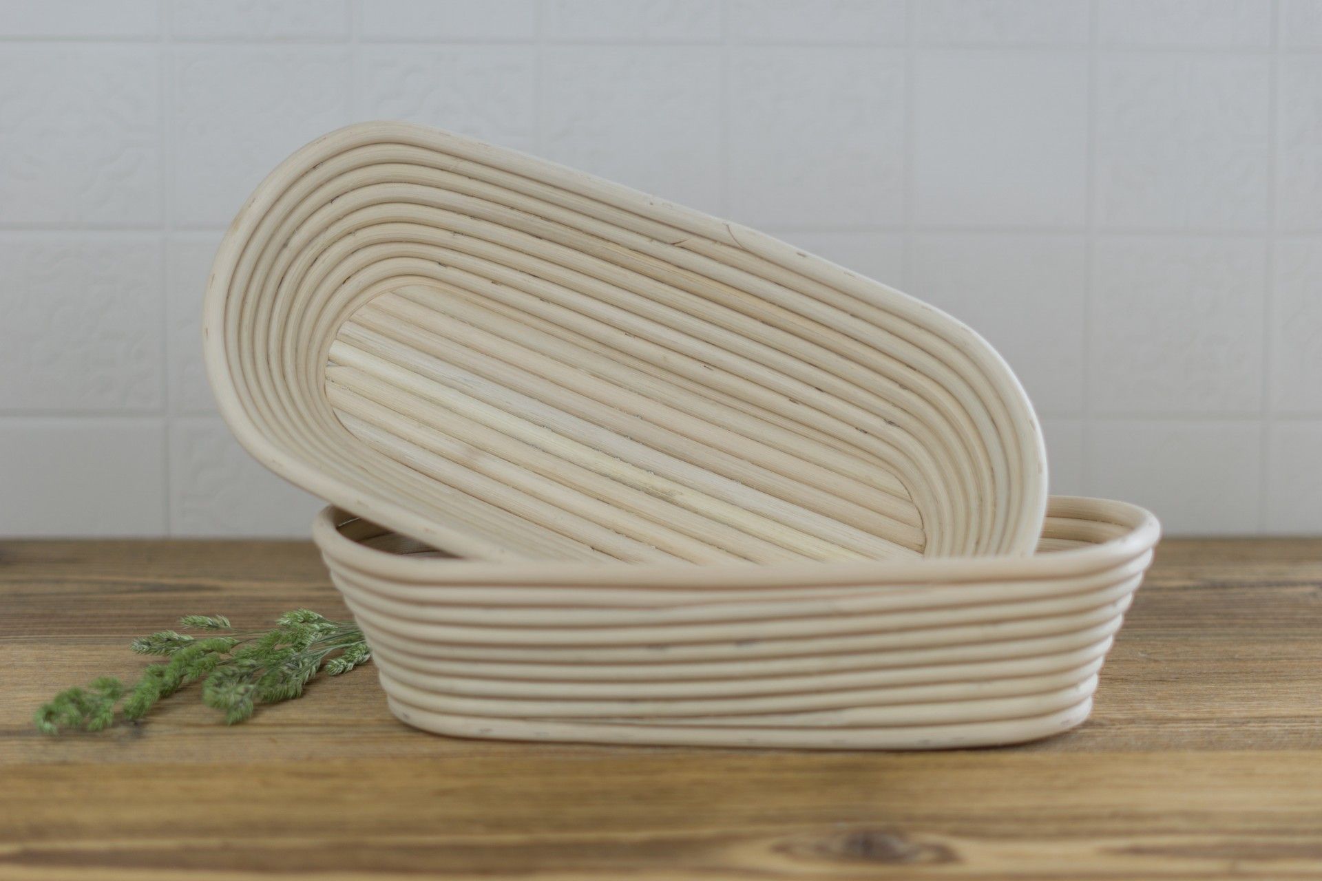 Kobolo Gärkorb Aus Rattan 30cm - Natur Backkorb Für Brotteig & Deko